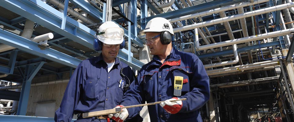 Industrial electrical field work image from Eagletech Electric